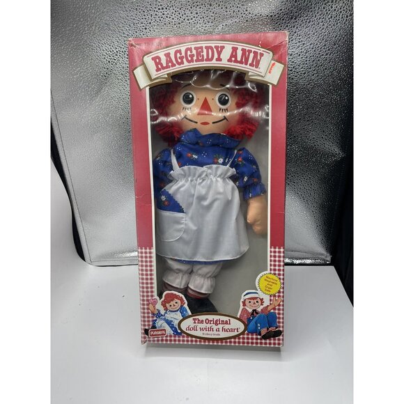 New! 1989 Vintage 16" Raggedy Ann Doll in  Display Packaging, Playskool - Picture 1 of 2